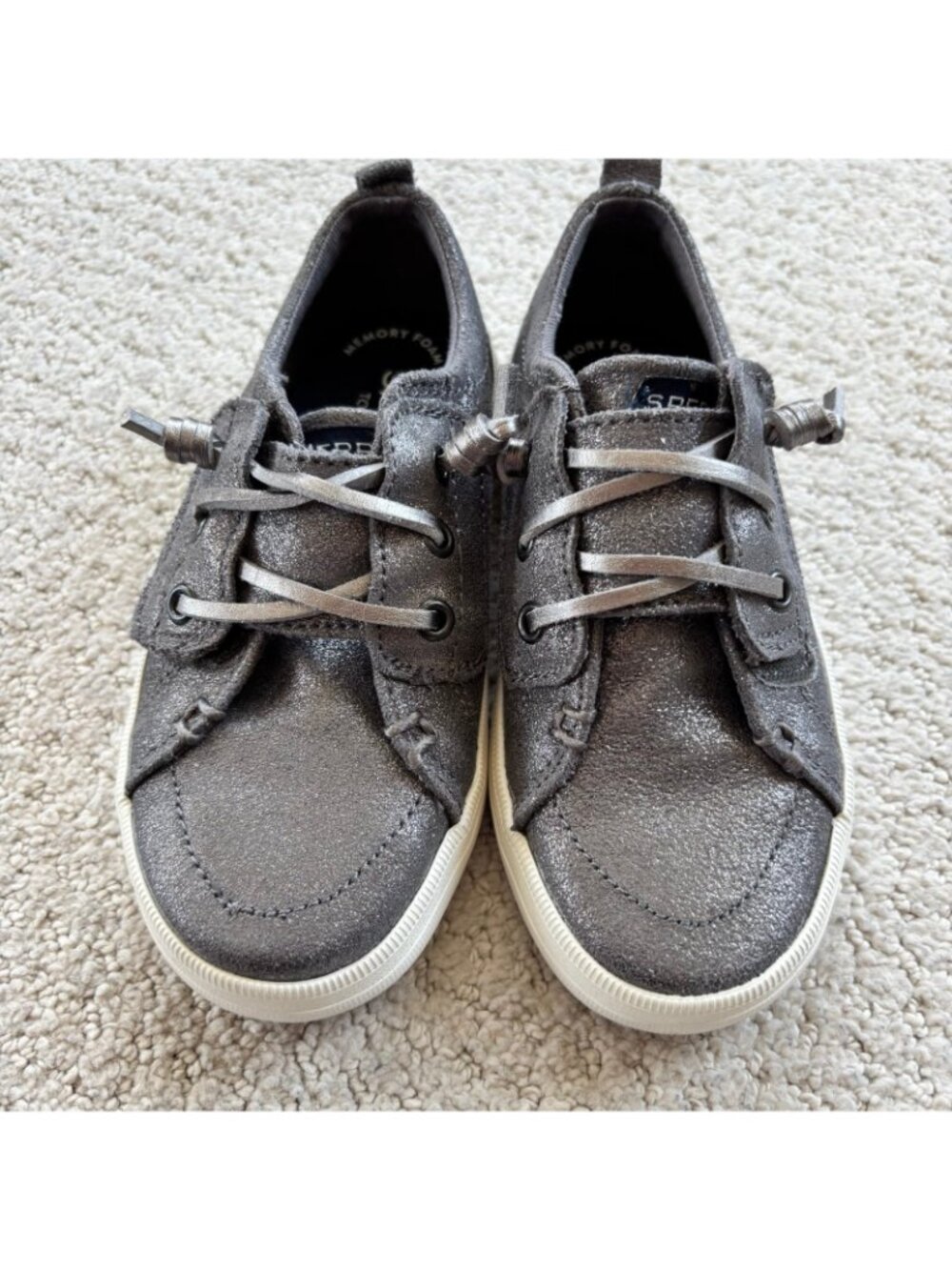 Sperry gray sparkle loafer sneakers - Picture 4 of 8